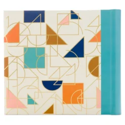 Hallmark Bright Geometric On White Photo Album -Hallmark Toys Shop 200Photo Album Geometric Print on White 1EDY3142 04