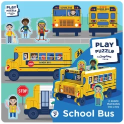 Storytime Toys 3D School Bus Play Puzzle