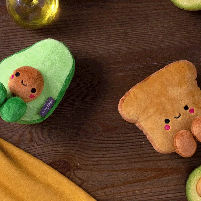 Hallmark Better Together Avocado And Toast Magnetic Plush, 5" 2 Hallmark Better Together Avocado And Toast Magnetic Plush, 5" - Image 2