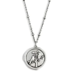 Birds Charm Dear You Sister Necklace, 17.5"