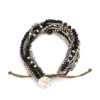 Demdaco Your Journey Layered Black Prayer Bracelet