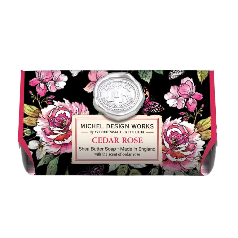 Michel Design Works Cedar Rose Large Bath Soap Bar, 8.7 Oz. 1 Michel Design Works Cedar Rose Large Bath Soap Bar, 8.7 Oz.