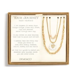 Demdaco Champagne Your Journey Layered Love Necklace, 24" 5 Demdaco Champagne Your Journey Layered Love Necklace, 24" -Hallmark Toys Shop Champagne Bead Layered Necklace 1004670136 03