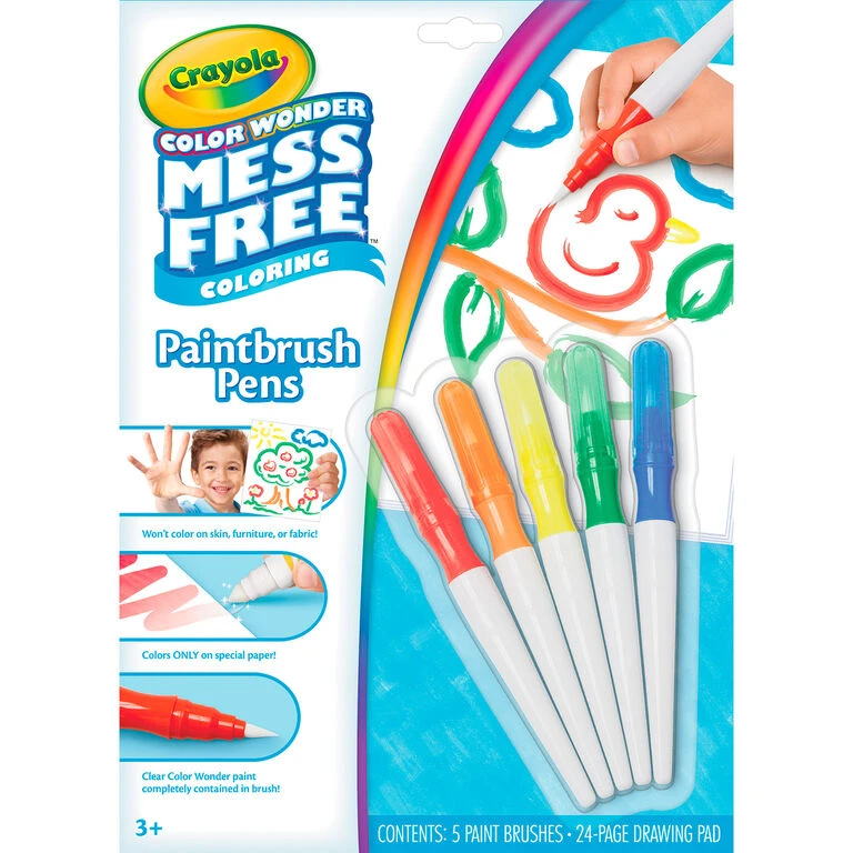 Crayola® Color Wonder Paintbrush Pens And Drawing Pad Set 1 Crayola® Color Wonder Paintbrush Pens And Drawing Pad Set