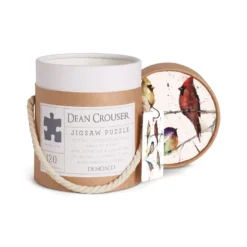 Demdaco Birds 120-Piece Puzzle 5 Demdaco Birds 120-Piece Puzzle -Hallmark Toys Shop Colorful Birds Jigsaw Puzzle in Canister 1004610122 03