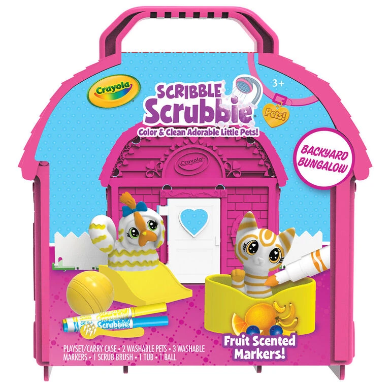 Crayola Scribble Scrubbie Pets Backyard Bungalow Coloring Set 1 Crayola Scribble Scrubbie Pets Backyard Bungalow Coloring Set