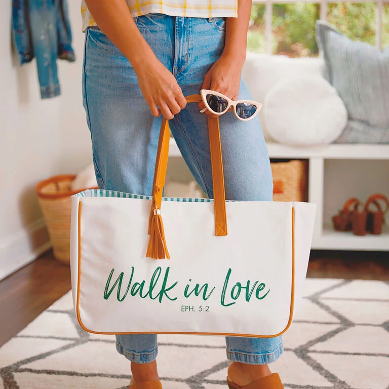 Hallmark Walk In Love Canvas Tote Bag 2 Hallmark Walk In Love Canvas Tote Bag - Image 2