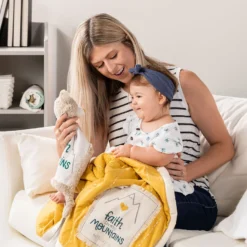 Demdaco Faith Can Move Mountains Baby Blanket -Hallmark Toys Shop Demdaco Faith Can Move Mountains Baby Blanket 5004830009 04