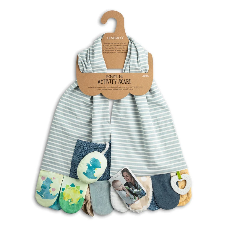 Demdaco Dinosaur Activity Scarf For Baby 2 Demdaco Dinosaur Activity Scarf For Baby - Image 2