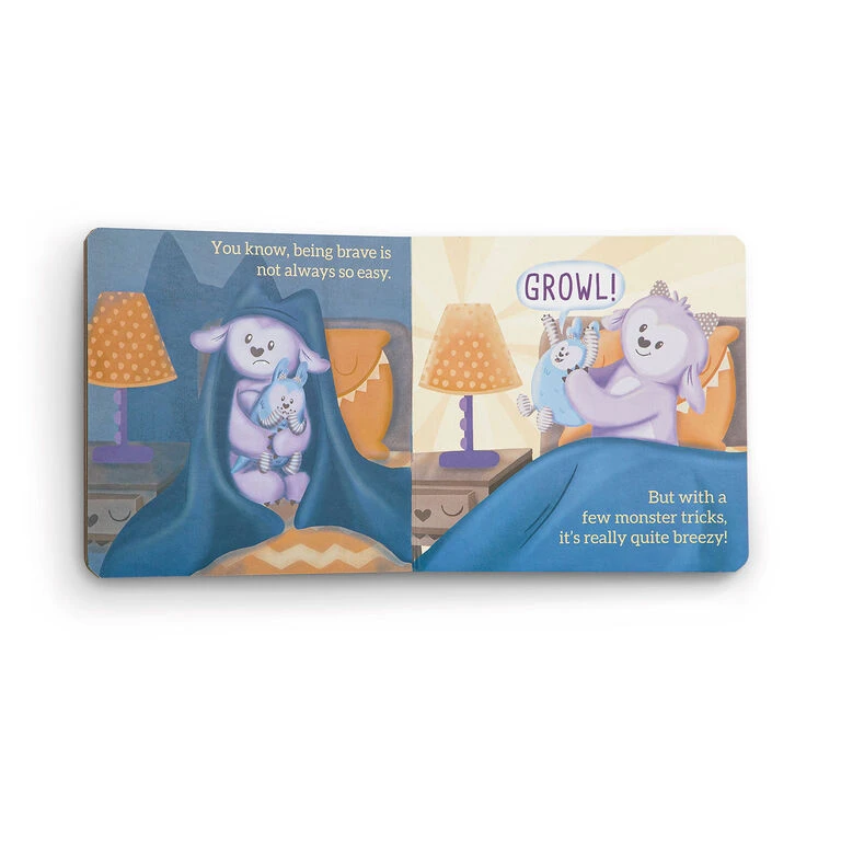 Demdaco Brave Me Brave You Board Book & Monster Mittens Gift Set 2 Demdaco Brave Me Brave You Board Book & Monster Mittens Gift Set - Image 2