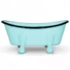 Finchberry Blue Metal Farmhouse Bathtub Soap Dish