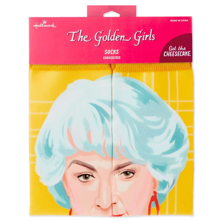 Hallmark Dorothy The Golden Girls Cheesecake Novelty Crew Socks 4 Hallmark Dorothy The Golden Girls Cheesecake Novelty Crew Socks - Image 4