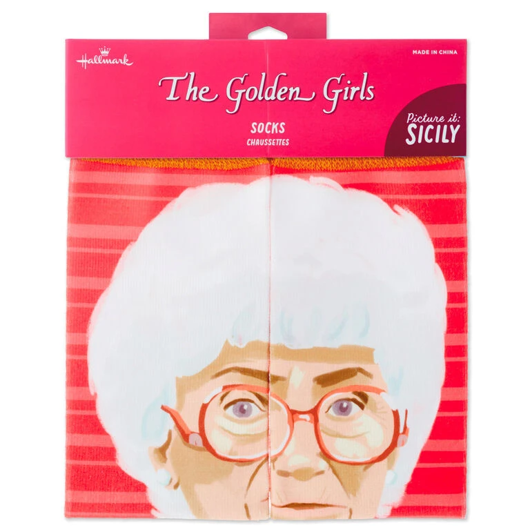 Hallmark Sophia The Golden Girls Sicily Novelty Crew Socks 4 Hallmark Sophia The Golden Girls Sicily Novelty Crew Socks - Image 4