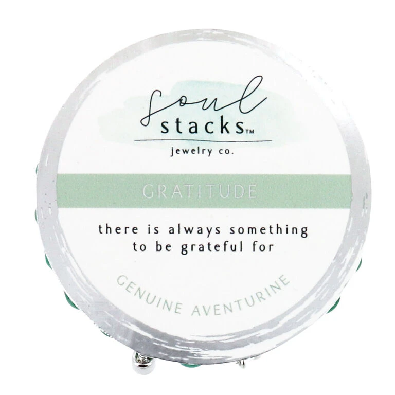 Soul Stacks Gratitude Beaded Stretch Bracelets, Set Of 3 2 Soul Stacks Gratitude Beaded Stretch Bracelets, Set Of 3 - Image 2