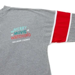 Hallmark Channel Merry Movie Watching Long Sleeve Jersey, X-Large 6 Hallmark Channel Merry Movie Watching Long Sleeve Jersey, X-Large -Hallmark Toys Shop Hallmark Channel Movie Watching Long Sleeve Shirt 1XKT3547 03