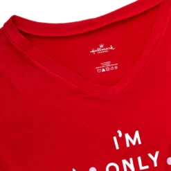Hallmark Channel Only Awake Oversized Women's Red Sleep Shirt, Small/Medium -Hallmark Toys Shop Hallmark Channel Only Awake Sleep Shirt 1XKT3531 04