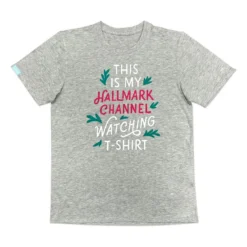 Hallmark Channel Watching Gray Unisex T-Shirt, X-Large