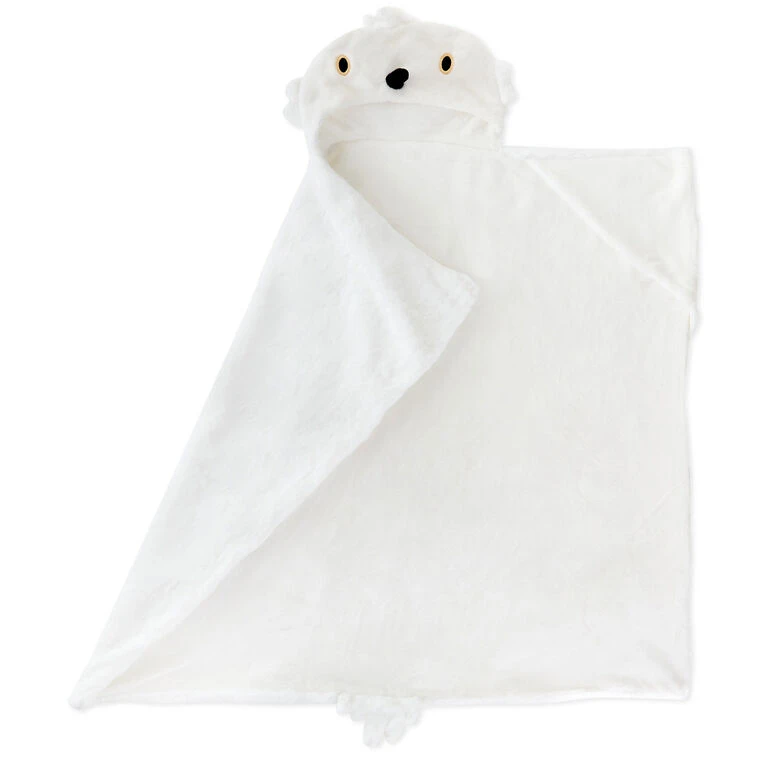 Hallmark Harry Potter™ Hedwig™ Hooded Blanket 4 Hallmark Harry Potter™ Hedwig™ Hooded Blanket - Image 4