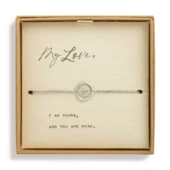 Demdaco Heart Charm Dear You My Love Bracelet -Hallmark Toys Shop Heart Design Silver Charm Bracelet 1008060001 03