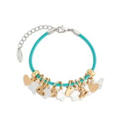 Demdaco Giving Collection Hearts And Butterflies Charm Bracelet