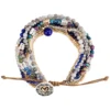 Indigo Beaded Love Bracelet
