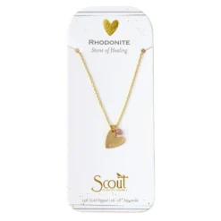 Rhodonite Intention Charm Necklace