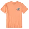 Life Is Good Jake In Adirondack Chair Orange Men's T-Shirt, X-Large