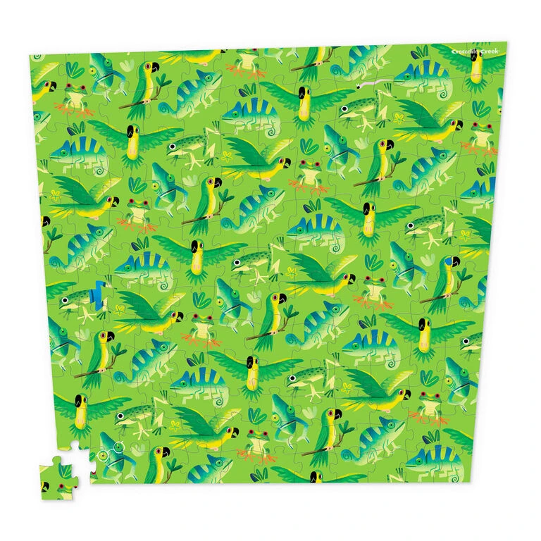 Crocodile Creek Jungle Jive Almost Impossible 144-Piece Puzzle 2 Crocodile Creek Jungle Jive Almost Impossible 144-Piece Puzzle - Image 2