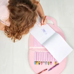 Mud Pie Kids Rainbow Art Folio Case -Hallmark Toys Shop Kids Felt Rainbow Art Case With Crayons and Paper 12600208R 03