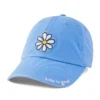 Life Is Good Daisy Cornflower Blue Baseball Cap