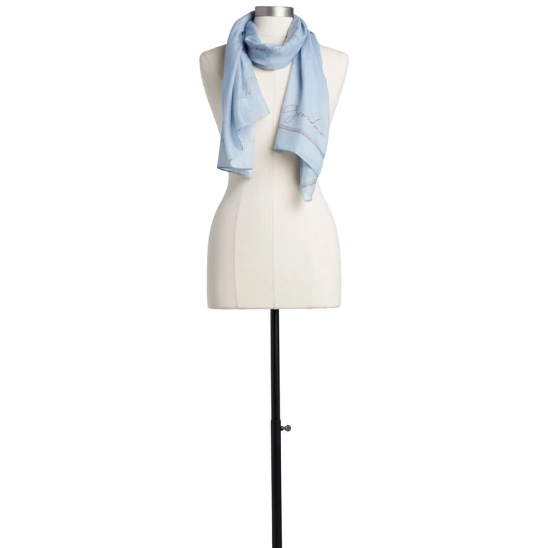 Light Blue Dear You Grandma Women's Scarf 1 Light Blue Dear You Grandma Women's Scarf