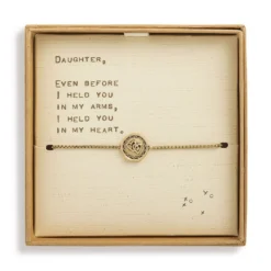 Demdaco Linked Hearts Charm Dear You Daughter Bracelet -Hallmark Toys Shop Linked Hearts Gold Charm Bracelet 1008060003 03