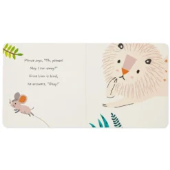 Hallmark The Lion And The Mouse Board Book And Lion Lovey Blanket Set -Hallmark Toys Shop Lion Lovey Blanket Lion Mouse Kindness Board Book Set 1BBY4783 05