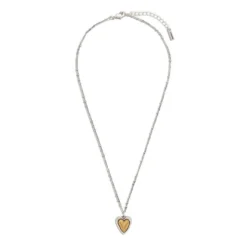 Demdaco Heart Charm Guardian Angel Necklace, 18"