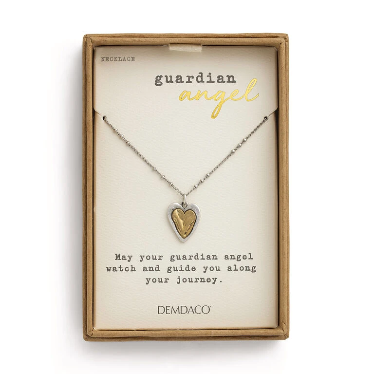 Demdaco Heart Charm Guardian Angel Necklace, 18" 3 Demdaco Heart Charm Guardian Angel Necklace, 18" - Image 3
