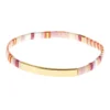Pink Brave Good Karma Miyuki Bracelet