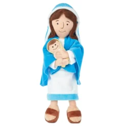 Hallmark Mother Mary Holding Baby Jesus Stuffed Doll, 12.75"
