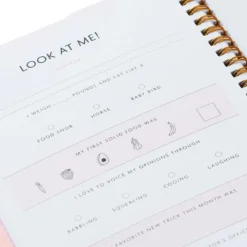 Hallmark My First Year Baby Book For Girl -Hallmark Toys Shop My First Year Pink Baby Book for Girl 1BBA4136 07