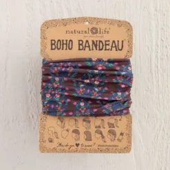 Natural Life Dark Mauve Trellis Boho Bandeau