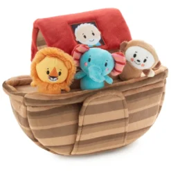 Hallmark Noah's Ark And Animals Plush Playset, 7 Pieces