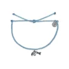 Pura Vida Orca Charm Sky Blue Bitty Braid Bracelet
