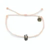 Pura Vida Panda Charm Blush Pink Bitty Braid Bracelet