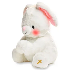 Paws For Prayer Bunny Stuffed Animal With Music And Light, 10" H 5 Paws For Prayer Bunny Stuffed Animal With Music And Light, 10" H -Hallmark Toys Shop Paws for Prayer Bunny Plush With Music and Light CB86751 03