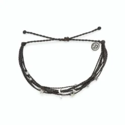 Pura Vida Black And Silver Celestial Malibu Bracelet