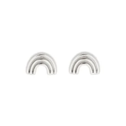 Pura Vida Chasing Rainbows Silver Stud Earrings