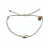 Pura Vida Ivory And Rose Gold Lock Charm Bracelet