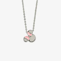 Pura Vida Minnie Mouse Pendant Silver Necklace, 18"