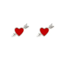 Pura Vida Lovestruck Silver Stud Earrings