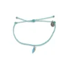 Pura Vida Seafoam Braided Bracelet With Toucan Bird Charm
