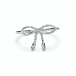 Pura Vida Silver Bow Ring, Size 6